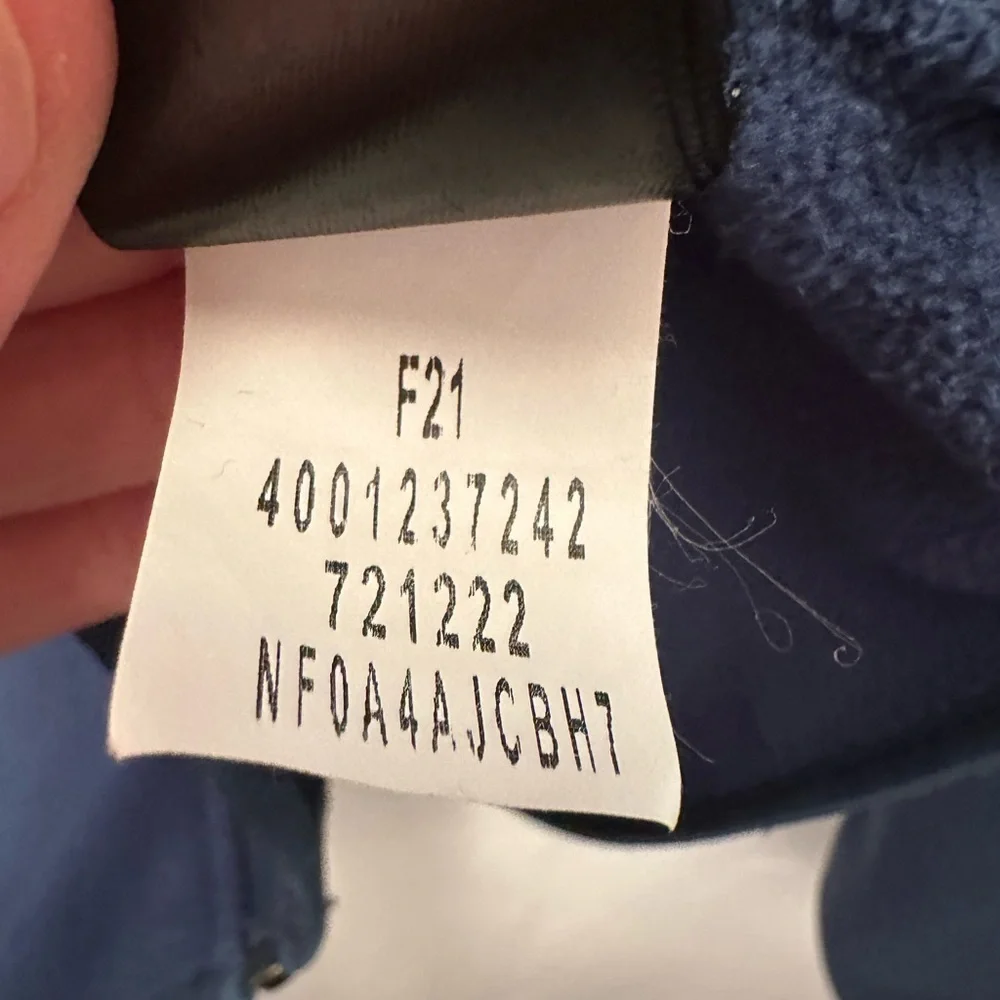 The North Face Men’s Lightweight Fleece Jacket Blue‎ Size Large Full Zip